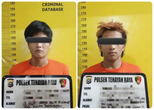 Polisi Bekuk Dua Pelaku Spesialis Curanmor di Pekanbaru