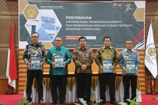 Pj Bupati Muba Terima LHP Kinerja Atas Belanja Daerah Tahun 2023 dari BPK