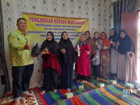 Implementasi Tri Dharma Perguruan Tinggi, Unilak Berikan Penyuluhan Hukum di Kelurahan Limbungan