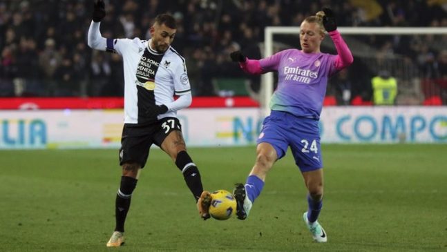 Udinese Vs AC Milan, Rossoneri Menang 3-2