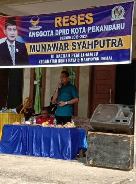 Munawar Reses di Tangkerang Selatan, Layanan Kesehatan UHC Dipertanyakan