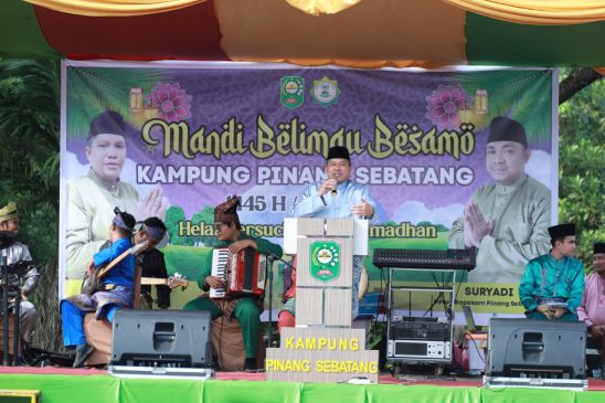 Bupati Alfedri Akan Jadikan Mandi Belimau Besamo, Sebagai Kalender Iven Kebudayaan Tahunan di Kabupaten Siak