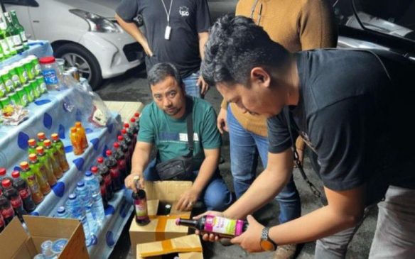 KRYD Jelang Ramadhan, Ratusan Botol Miras Diamankan Polisi
