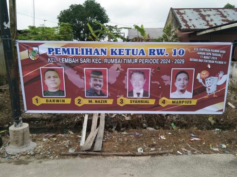 Maju Sebagai Calon Ketua RW, Pejuang Hak Buruh dan Mahasiswa FH Unilak Ajak Warga Cerdas Memilih