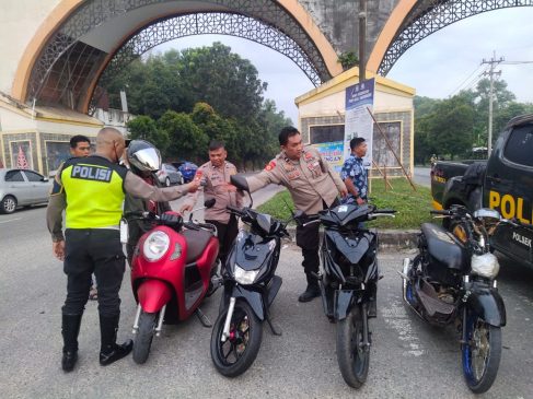 Polisi Amankan 4 Sepeda Motor yang Hendak Balap Liar di Stadion Utama Riau