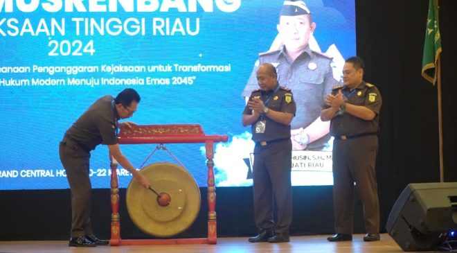 Kajati Riau Buka Kegiatan Pra Musrenbang Kejaksaan Tinggi Riau Tahun 2024