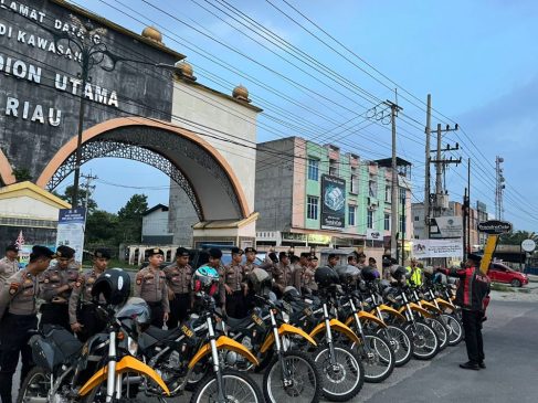 Samapta Polresta Pekanbaru Gelar Operasi Anti Balap Liar