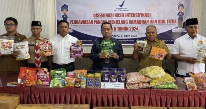 Selama Ramadan, BBPOM Pekanbaru Temukan 2.467 Produk Makanan Mengandung Zat Berbahaya