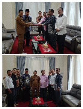 Panitia Sidang Sinode BNKP Bersilaturahmi ke Pj Bupati Kampar