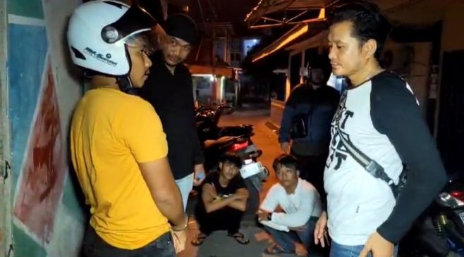 Patroli di Pangeran Hidayat, Polisi Tangkap Tiga Remaja yang Bawa Sabu