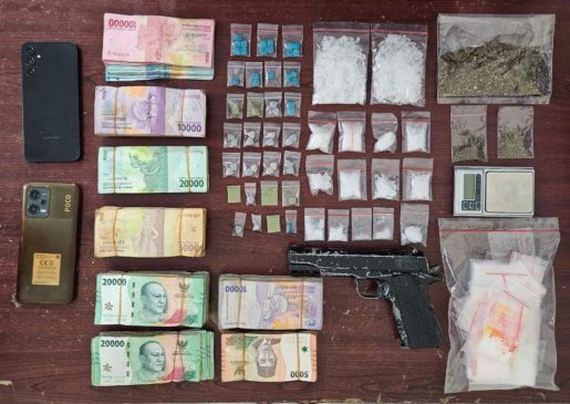 Polisi Tangkap Pengedar Narkoba Berpistol di Bengkalis