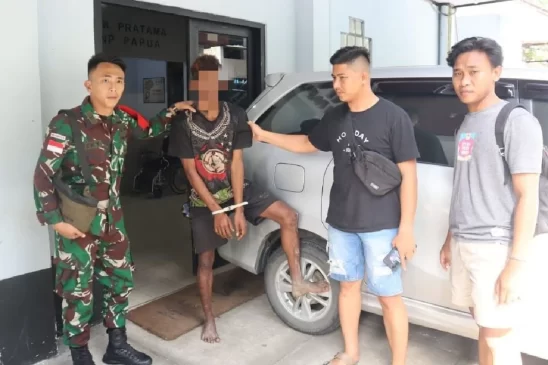 Satgas Yonif 122/TS Gagalkan Transaksi Ganja di Arso