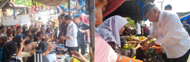 Jokowi Kunjungi Pasar Senggol Dumai, Basuki Tawari Jengkol