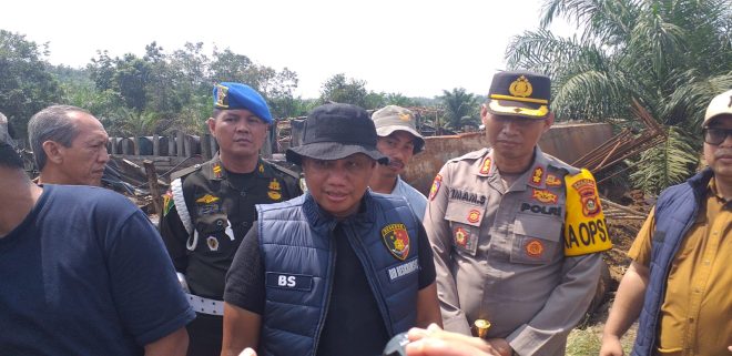Tim Gabungan Polres Muba Lakukan Penertiban Penyulingan Minyak Ilegal