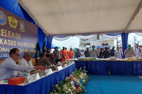 BNN-DJBC Gagalkan Penyelundupan 106 Kg Sabu di Perairan Kepri