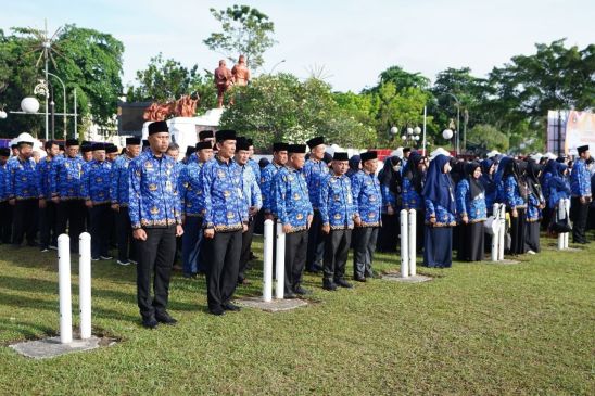Pj Gubri Pimpin Upacara Hardiknas 2024