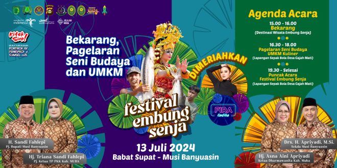 Festival Embung Senja, Hadirkan Artis Ibu Kota Fira Cantika