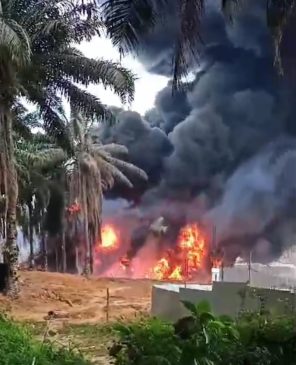 Instruksi Kapolda tak Digubris, Kebakaran Sumur Minyak di PT Hindoli Kembali Terjadi