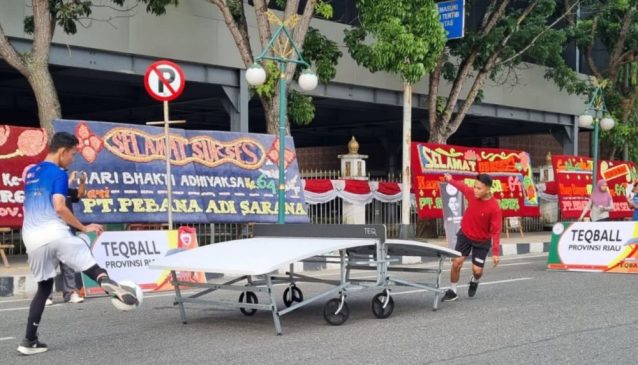 POTSI Kenalkan Olahraga Teqball ke Sekolah dan Kawasan CFD
