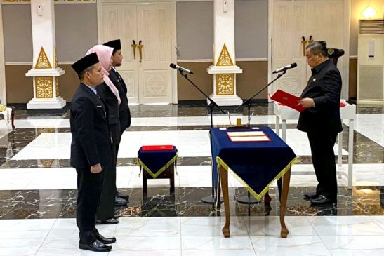 Pj Gubri Lantik 3 Kepala OPD