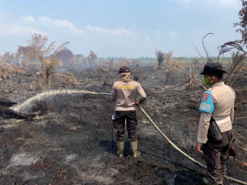 Tanggulangi Karhutla, Polres Inhu Bentuk Posko