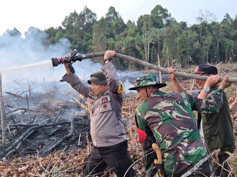 Nyaris Mengenai Hutan Lindung di Siak, Aparat Padamkan 10 Hektar Lahan Terbakar