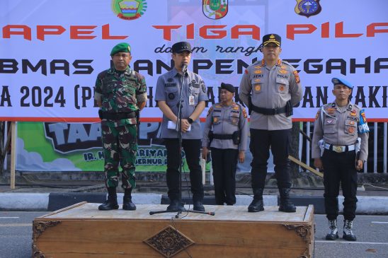 Jelang Pilkada dan HUT Ke-79 Kemerdekaan RI, Pemko Pekanbaru Gelar Apel Tiga Pilar