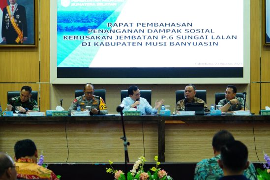 Kumpulkan Perusahaan, Desak Percepatan Perbaikan Jembatan P6 Lalan