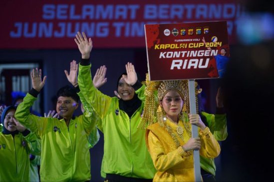 Kapolda Riau Buka Turnamen Voli Kapolri Cup 2024 Zona I