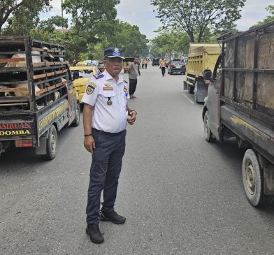 Razia Dishub di Jalan SM Amin Jaring Pengemudi Langgar Aturan
