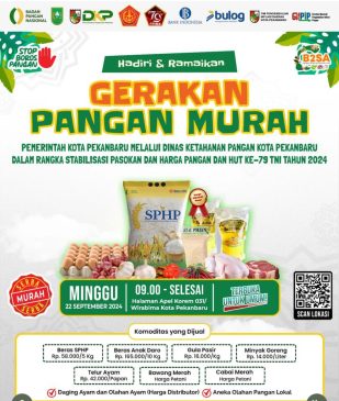 DKP Gelar Pasar Murah di Halaman Korem 031/Wirabima Besok Pagi