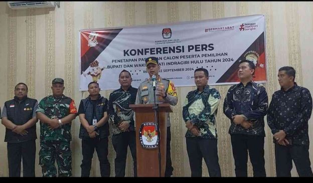 KPU Inhu Tetapkan 3 Pasang Calon Bupati dan Wakil Bupati