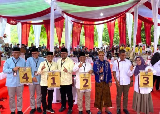 Pilkada Kampar, Ini Nomor Urut Paslon Bupati dan Wakil Bupati