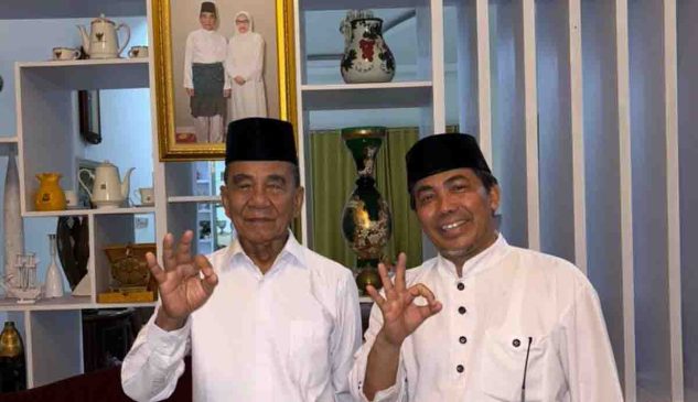 Mantan Gubri Anas Maamun Undang Cawagubri Mawardi M Saleh Bincang Santai