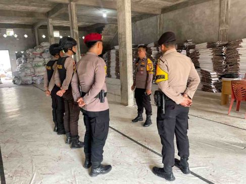 Polisi Cek Kantor KPU Meranti dan Gudang Logistik Jelang Pilkada 2024