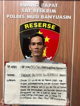 Pasca Kebakaran Sumur Minyak Desa Dawas, Tanjung Dalam, Kapolres Muba Amankan Satu Tersangka