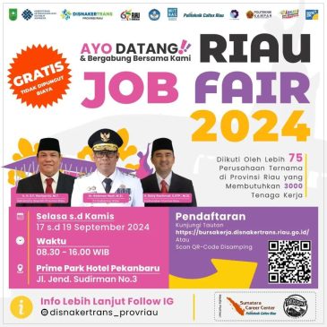 Job Fair 2024, Terdapat 3.000 Lowongan Kerja di Riau