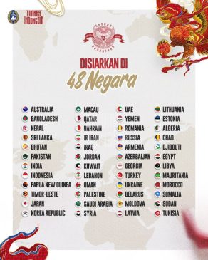 Bahrain vs Indonesia Disiarkan 48 Negara