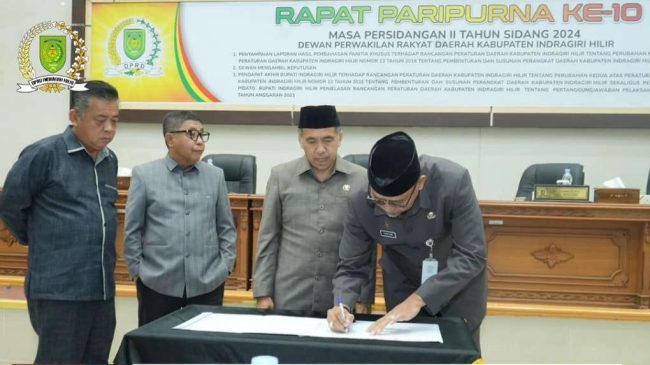 Paripurna ke-10, Pemkab Inhil Sampaikan Pandangan Akhir Hasil Pansus RANPERDA No.13 TH 2016 dan Pengantar Ranperda Pertanggung Jawaban APBD TH 2023