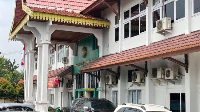 Kondisi di Pengadilan Negeri Pekanbaru Sepi