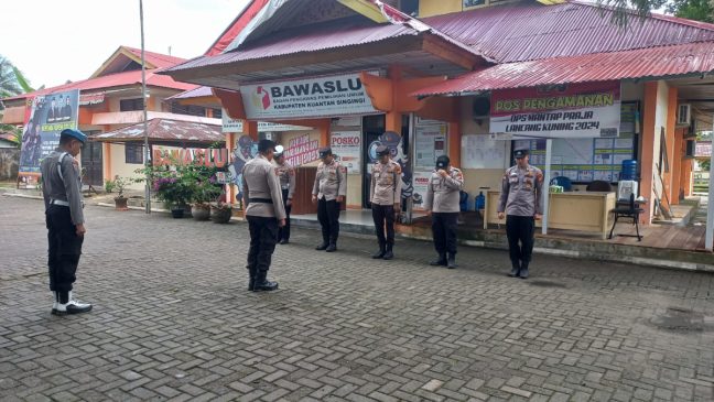 Polres Kuansing Perketat Pengamanan Kantor Bawaslu