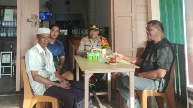 Kapolsek Tanah Merah Ajak Tokoh Masyarakat Ciptakan Suasana Damai Pilkada Serentak Riau 2024