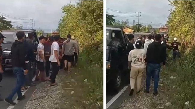Macet Panjang di Lintas Riau-Sumbar, Pengendara Baku Hantam