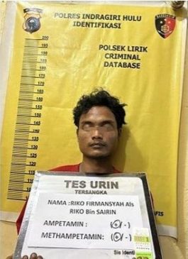 Lagi, Pencuri Sawit di Inhu Ditangkap Polisi, Hasil Tes Urine Positif Konsumsi Sabu