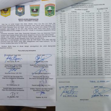 Diduga Tanpa Kordinasi,  Wilayah Tanah Datar Menyusut 300 Hektar