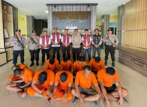 Polres Rohul Ungkap Sindikat Pencurian Ternak Sapi, 10 Tersangka Diamankan