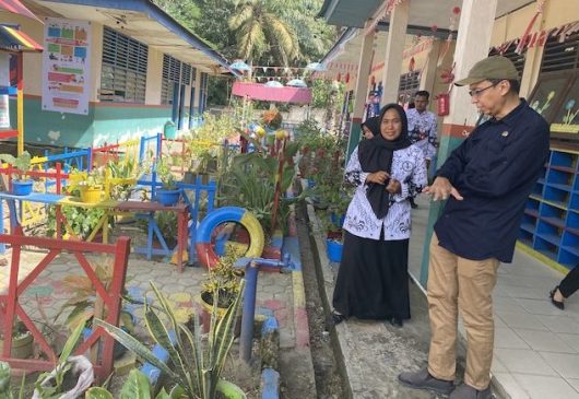 Tim Penilai Adiwiyata Kampar Sambangi Tiga Sekolah