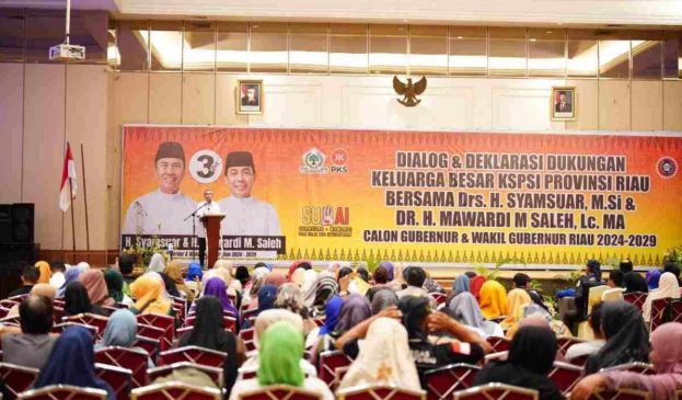 Gelar Deklarasi, K-SPSI Riau Dukung Paslon Suwai