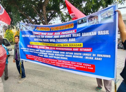 Warga Talang Mamak: Kembalikan Hak Tanah Ulayat Kami