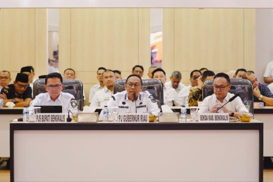 Rakor Forkopimda Bengkalis, Pj Gubernur Riau Puji Capaian Pembangunan